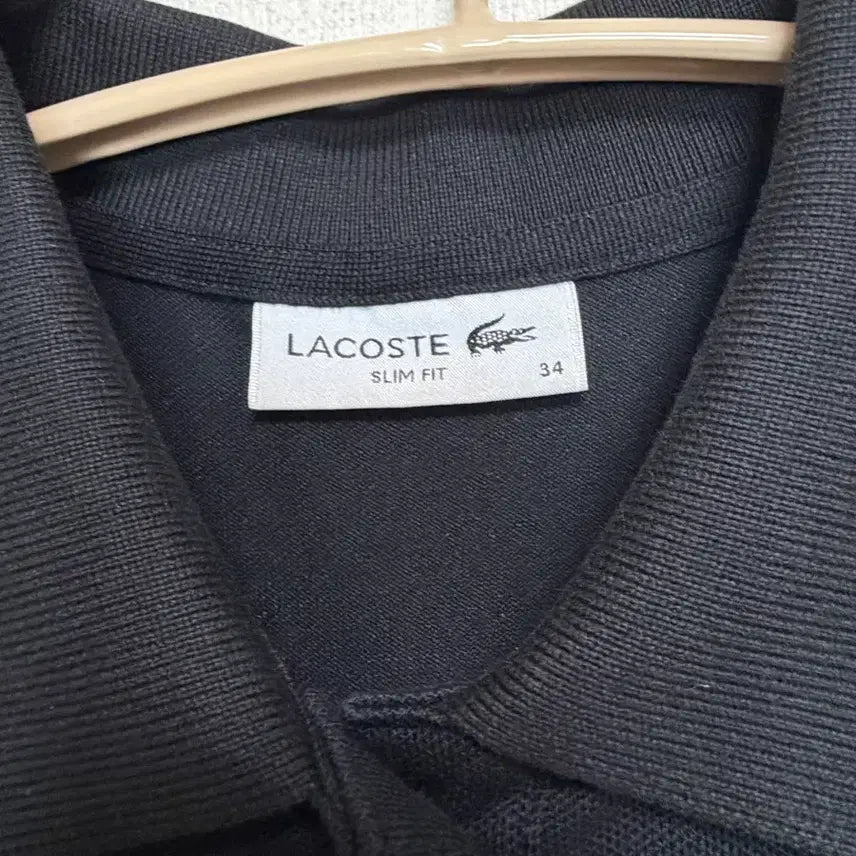 [BUNJANG] Lacoste Black Long Sleeve Polo Dress / 라코스테 블랙 긴팔 폴로 원피스