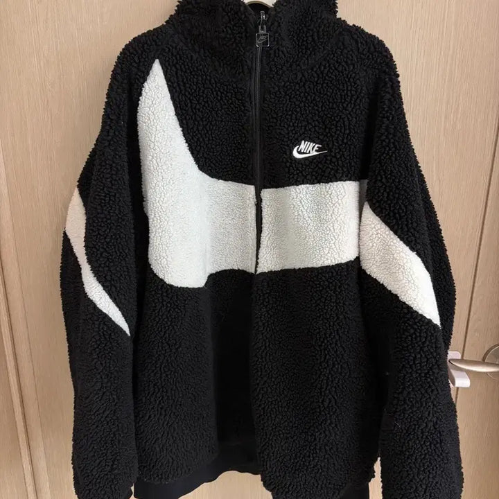[BUNJANG] Nike Big Swoosh Reversible Fleece Jacket S / 나이키 빅스우시 리버시블 뽀글이 S