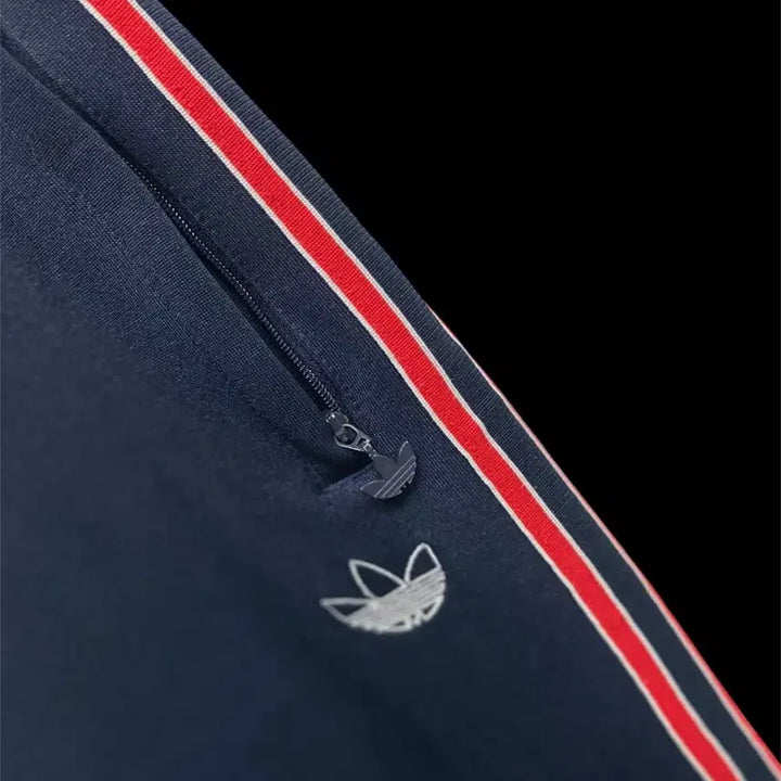 [BUNJANG] Adidas Navy/Red Three-Stripes Training Jogger Pants L / 아디다스 네이비/레드 삼선 트레이닝 조거팬츠 L
