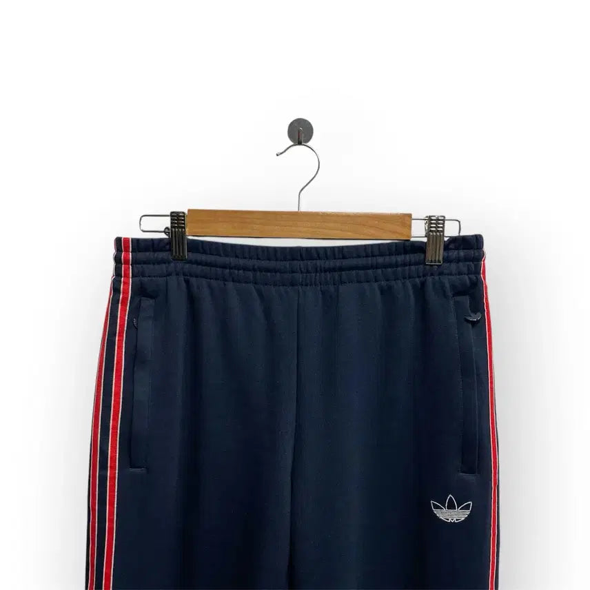 [BUNJANG] Adidas Navy/Red Three-Stripes Training Jogger Pants L / 아디다스 네이비/레드 삼선 트레이닝 조거팬츠 L