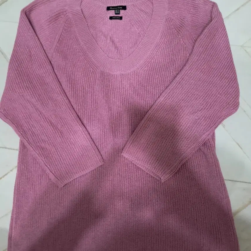 [BUNJANG] Massimo Dutti Pink Knit Sweater Spring / 마시모두띠 핑크 니트 스웨터 봄용