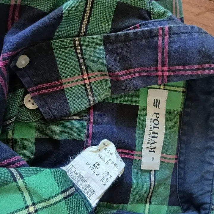 [BUNJANG] Polham Check Long-Sleeve Shirt / 26-5 폴햄 체크 긴팔 남방 셔츠 95