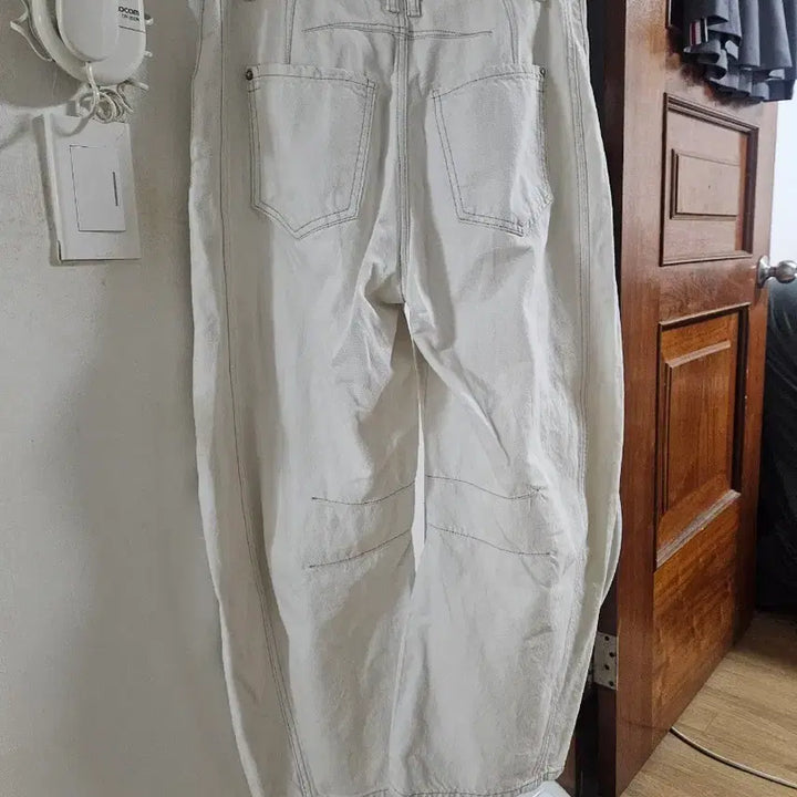 [BUNJANG] With F / R Ivory Wide Denim Pants / 위더프리 아이보리 와이드 데님 팬츠