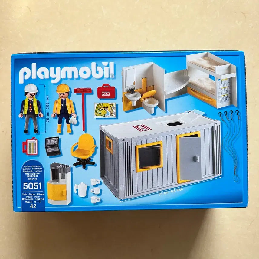 [BUNJANG] Playmobil 5051 Container Construction Site Office (Sealed) / 플레이모빌 5051 컨테이너 건설현장 사무실 미개봉