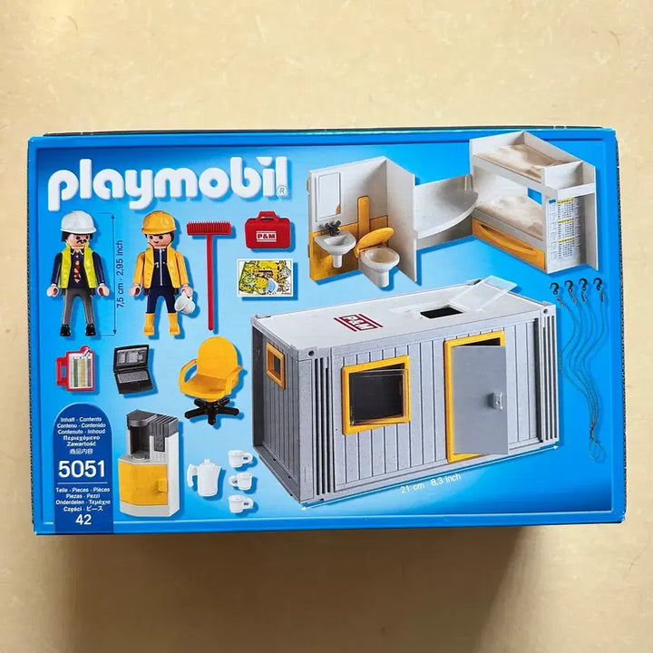 [BUNJANG] Playmobil 5051 Container Construction Site Office (Sealed) / 플레이모빌 5051 컨테이너 건설현장 사무실 미개봉