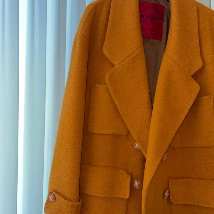 [BUNJANG] Lenibon Mustard Wool Blend Coat / 레니본 코트