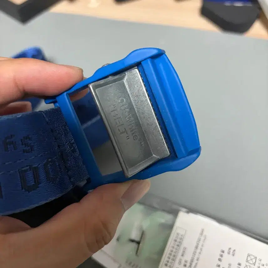 [SOLD OUT] 오프화이트 인더스리얼벨트 블루(새상품)