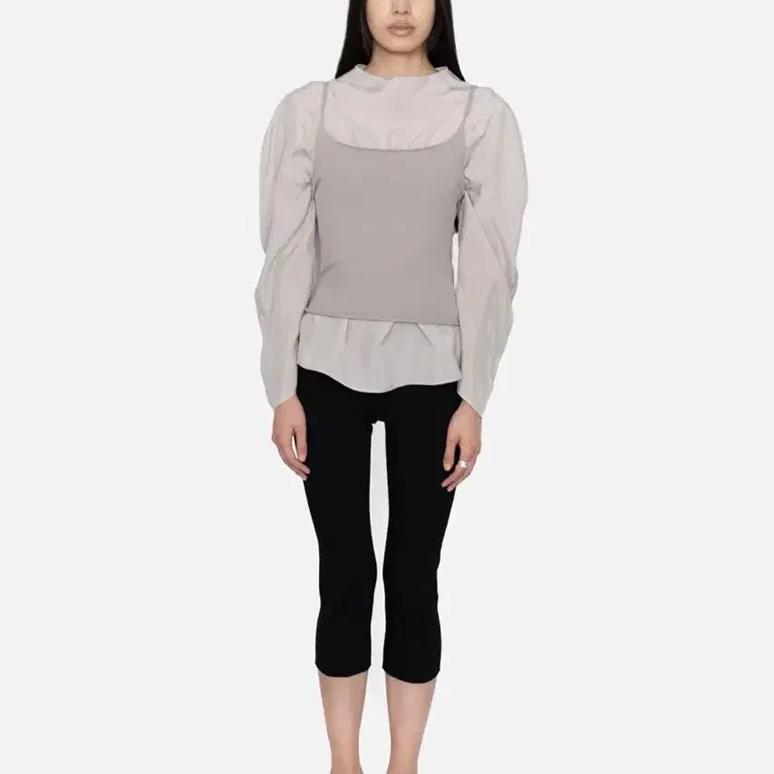 [BUNJANG] Amomento Cupro Raglan Top - Beige / 아모멘토 CuproTop! 낫띵리튼 문달 오라리 에토스 lfm le917