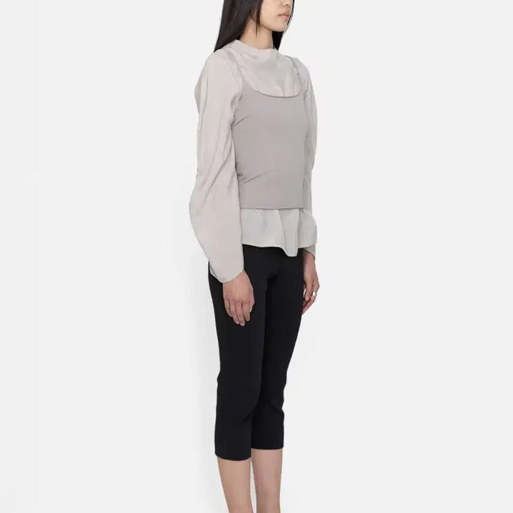 [BUNJANG] Amomento Cupro Raglan Top - Beige / 아모멘토 CuproTop! 낫띵리튼 문달 오라리 에토스 lfm le917