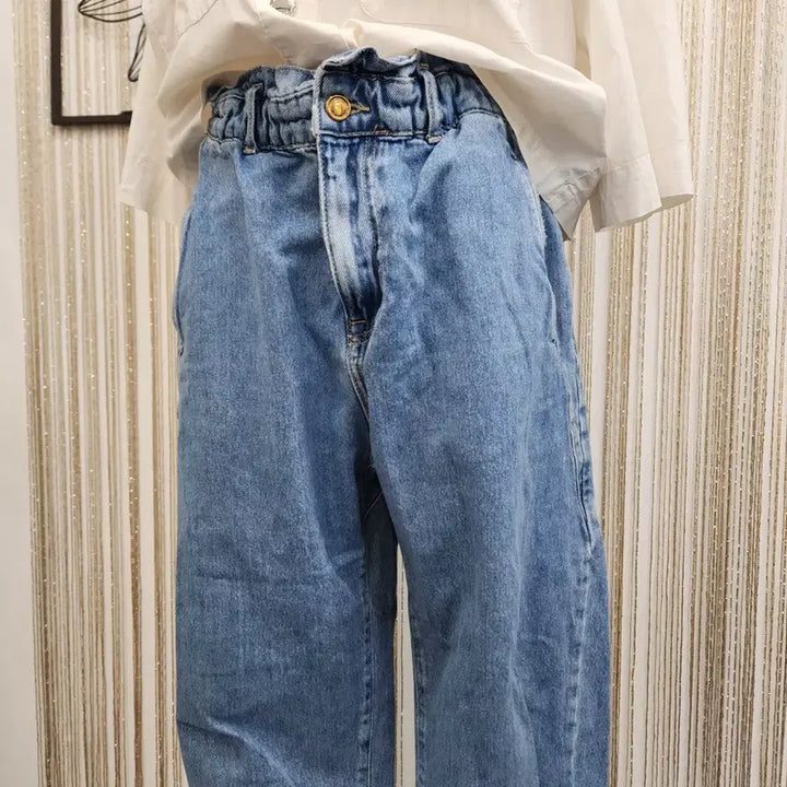 [BUNJANG] Zara High-Waist Stretch Denim Balloon Pants Size M / 자라  밴딩 벌룬 데님 팬츠 청바지 사이즈 m