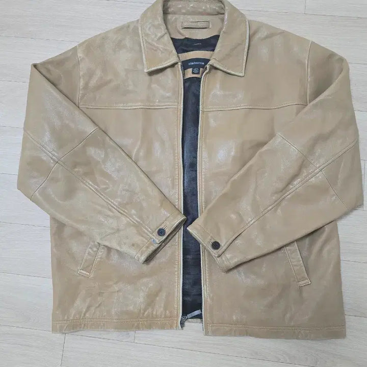 [BUNJANG] Claiborne Lambskin Leather Jacket Tan L / Claiborne 클레이본 양가죽 레더자켓 탄컬러 L