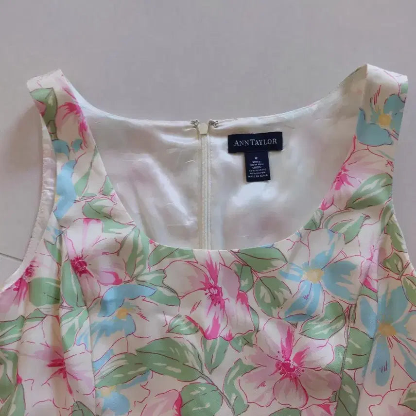 [BUNJANG] Ann Taylor Flower Pattern Cocktail Dress / 앤 테일러 플라워 패턴  칵테일 드레스