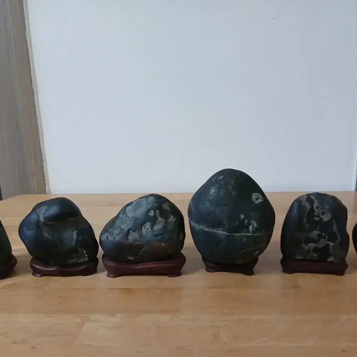 [BUNJANG] Set of 6 Stone Rocks with Stands / 수석