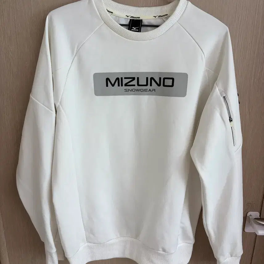 [BUNJANG] Mizuno Snowgear White Sweatshirt L / 미즈노 스노우기어 흰색 맨투맨 티셔츠 L