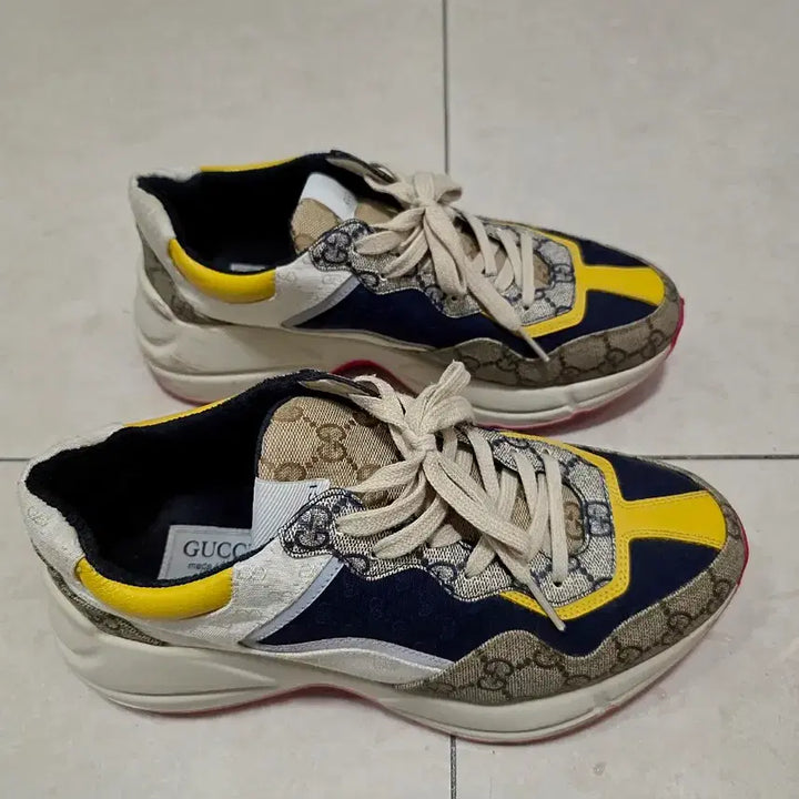 [BUNJANG] Gucci Rhyton Chunky Sole Sneakers / 구찌 라이톤 청키솔 스니커즈