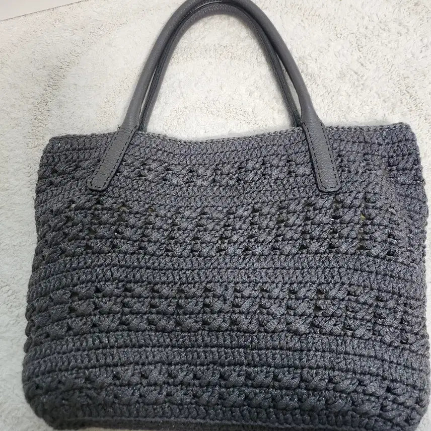 [BUNJANG] Handmade Knit Tote Bag / 핸드메이드 뜨개 토트백