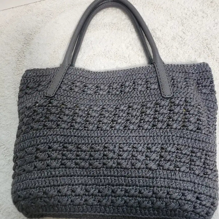 [BUNJANG] Handmade Knit Tote Bag / 핸드메이드 뜨개 토트백