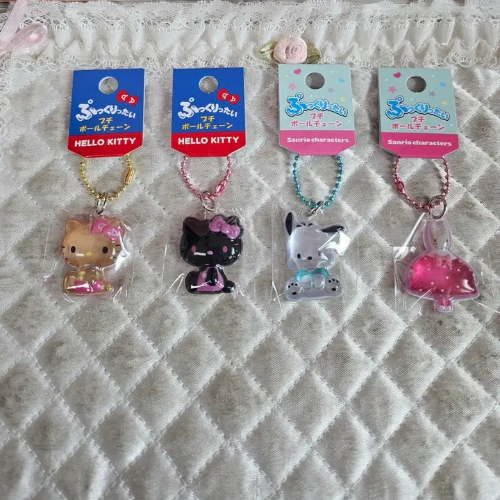 [BUNJANG] Sanrio 3D Bonbon Drop Keychain - Tanning Kitty, Bling Kitty, Pochacco, Marron Cream / (일본정품)산리오 입체 봉봉 드롭 키링 태닝키티 블핑키티 포차코 마론크림
