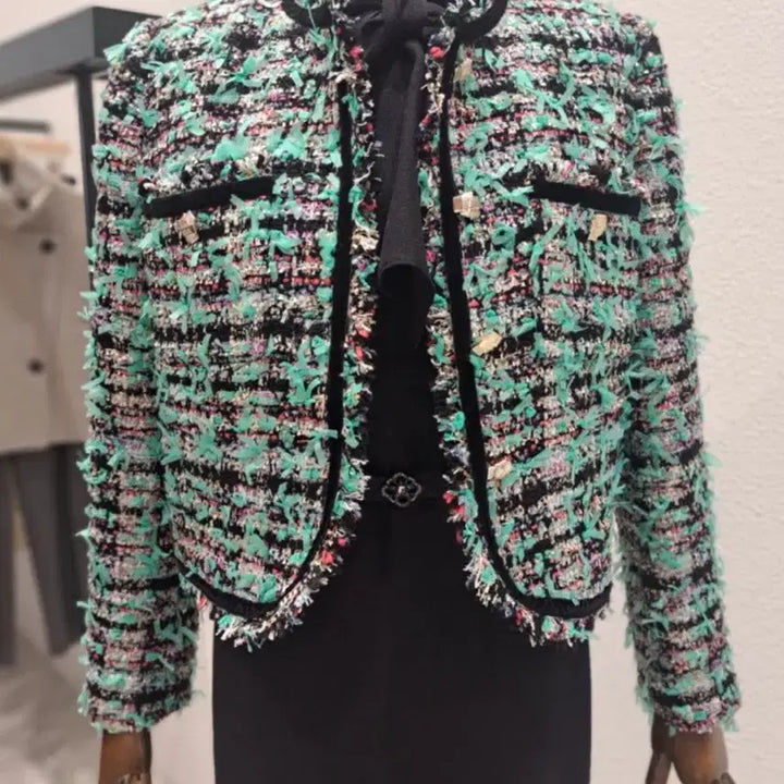 [BUNJANG] MOJOSPAN Color Mix Tweed Jacket / 모조에스핀 컬러믹스 트위드 자켓