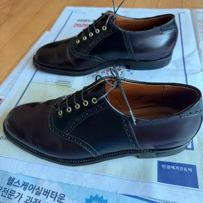 [BUNJANG] Alden D5301 Barrie Last Saddle Shoes Color 8 &amp; Black Shell Cordovan / 알든(alden) D5301 10e Barrie라스트 새들슈즈