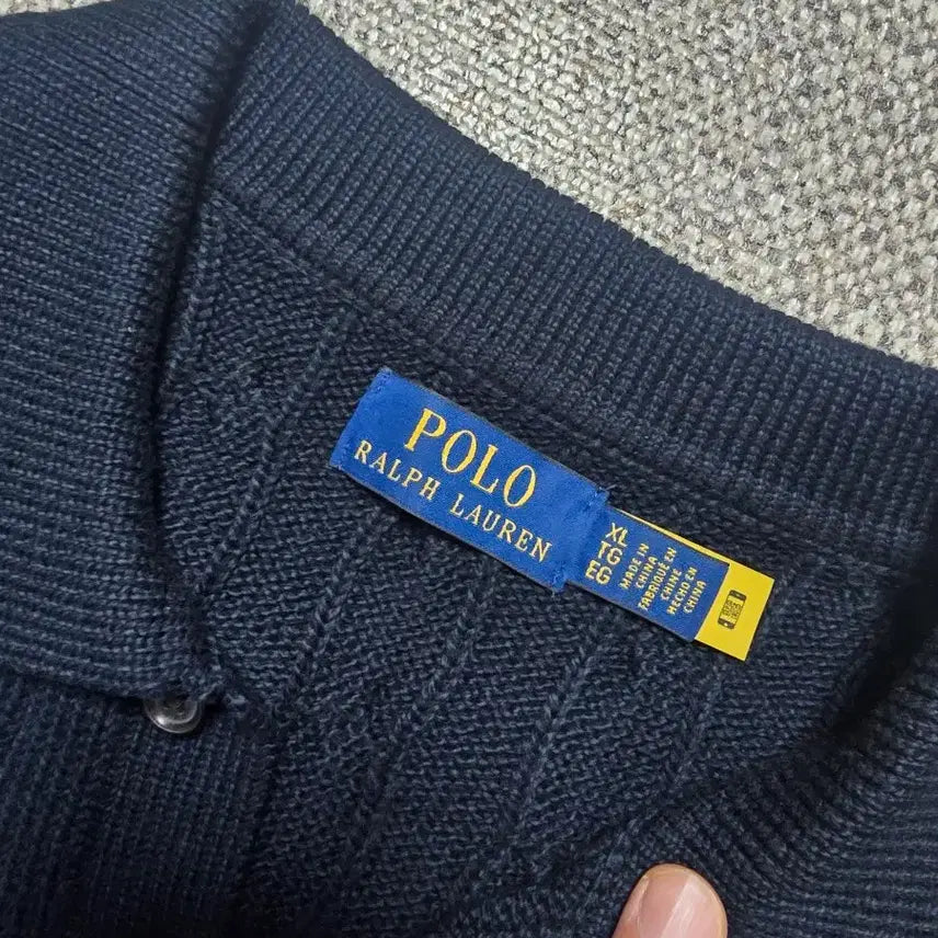[BUNJANG] Polo Ralph Lauren Cable Knit Short Sleeve Sweater Navy XL / (XL) 폴로 랄프로렌 케이블 반팔 니트 네이비