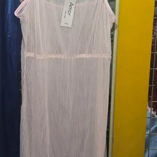 [BUNJANG] Mesh Ruffle Slip Dress / 망사주름슬립