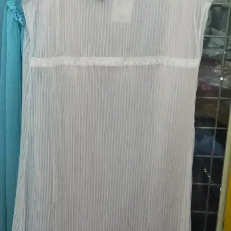 [BUNJANG] Mesh Ruffle Slip Dress / 망사주름슬립