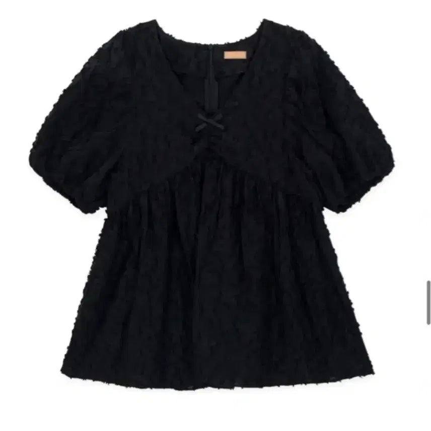 [BUNJANG] Sinoon Jacquard Ribbon Blouse / 시눈 sinoon 자카드 리본 블라우스