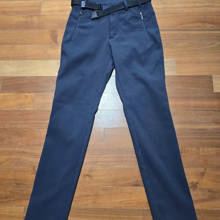 [BUNJANG] Navy Belt Slacks / 네이비 벨트 바지