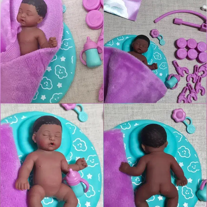 [BUNJANG] Zuru Mini Baby Doll Bed Set Miniature Capsule Toy / 미니 아기인형 침대 세트 미니어쳐 캡슐 zuru mini baby