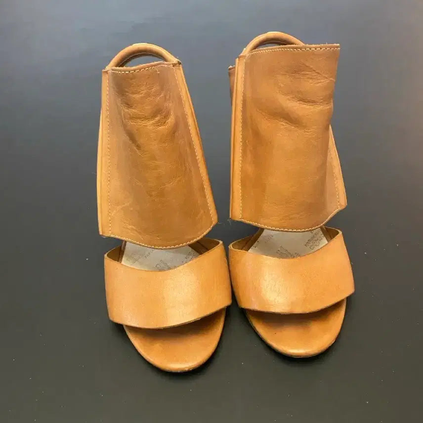 [BUNJANG] Maison Margiela Brown Leather Mule Sandals Size 38 / 마르지엘라 브라운 레더 뮬 샌들 38