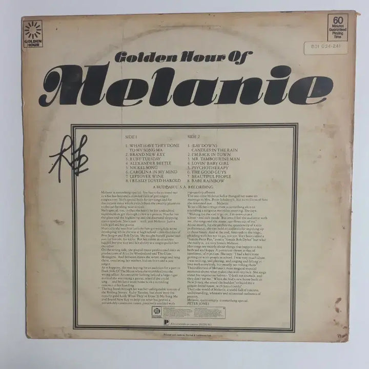 [BUNJANG] Melanie Safka Best American Buddha Release LP / Melanie safka best 미국 Buddha 출반