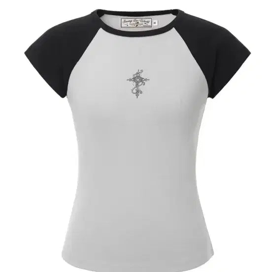 [BUNJANG] 3times Heart Cross Tee Gray / 쓰리타임즈 heart cross tee 그레이