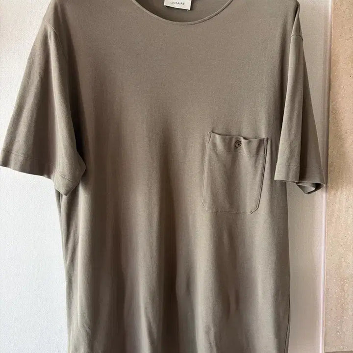 [BUNJANG] Lemaire Taupe Short Sleeve Pocket T-Shirt Size S / 르메르 타우페 반팔 포켓 티셔츠 S사이즈