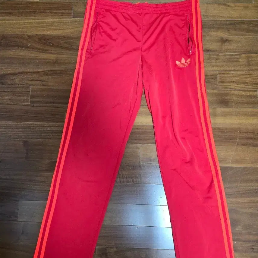 [BUNJANG] Adidas Three-Stripes Training Pants Red / 아디다스 삼선 트레이닝 바지 레드
