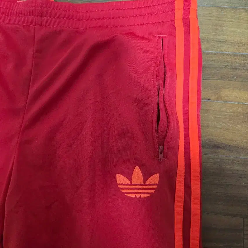 [BUNJANG] Adidas Three-Stripes Training Pants Red / 아디다스 삼선 트레이닝 바지 레드