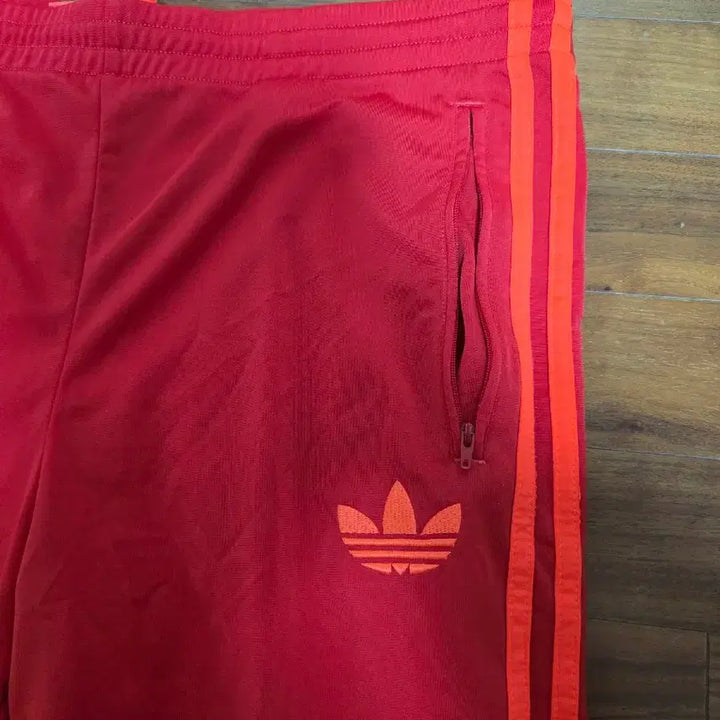 [BUNJANG] Adidas Three-Stripes Training Pants Red / 아디다스 삼선 트레이닝 바지 레드
