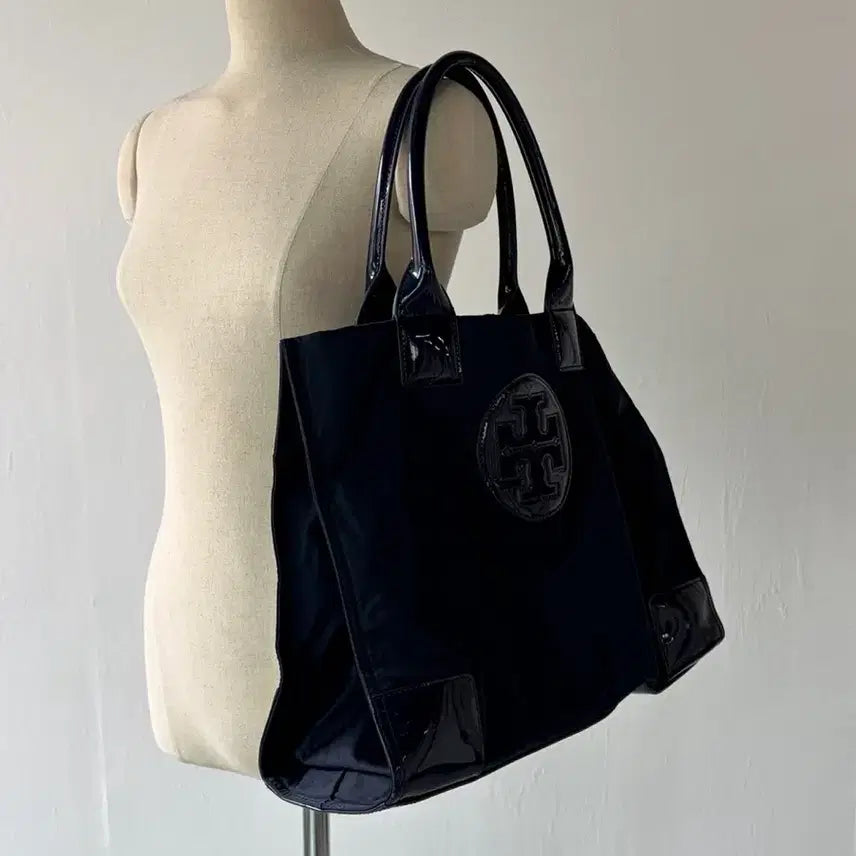 [BUNJANG] Tory Burch Ella Logo Patch Tote Bag / 토리버치 엘라 로고패치 토트백