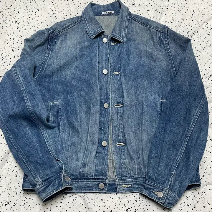 [BUNJANG] Auralee 23FW Faded Blue Denim Jacket / [4] 23fw 오라리 데님 자켓 페이디드 블루