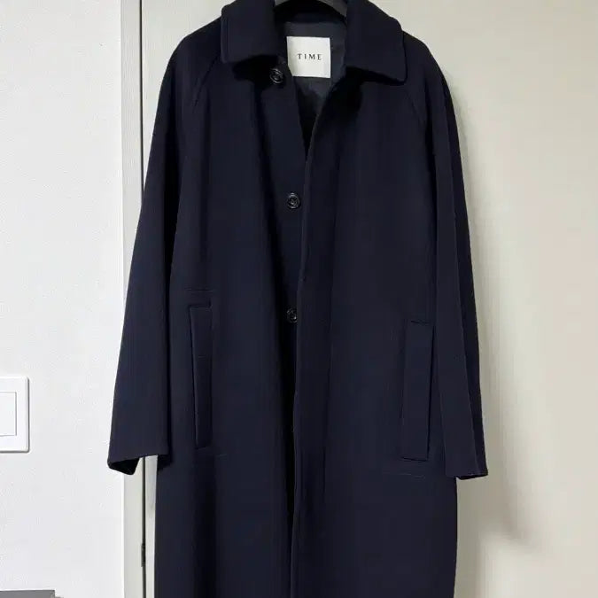 [BUNJANG] Time Homme 23FW Balmacaan Coat Navy Size 95 / 타임옴므 23fw 발마칸 코트 네이비 95사이즈 팝니다