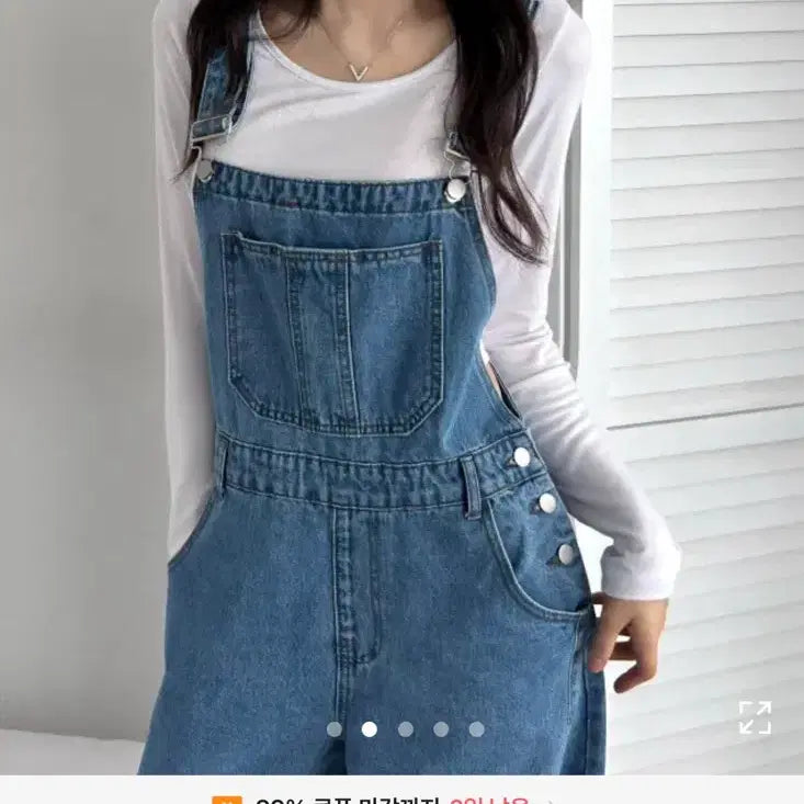 [BUNJANG] Farmer Costume Set Rental (Overalls, Shirt, Gloves) / 졸업사진 농부 (멜빵+셔츠+장갑)대여