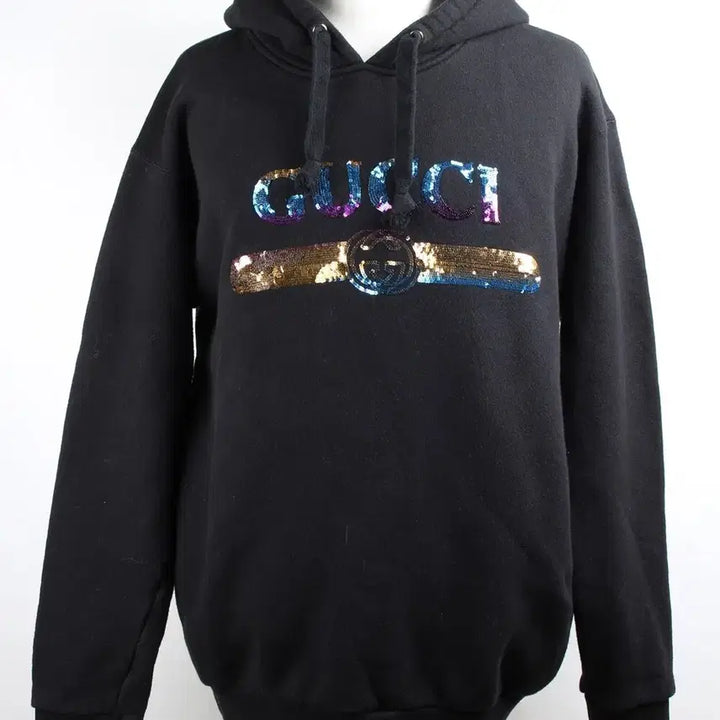 [BUNJANG] Gucci Sequin Logo Hoodie M / 구찌 스팽글 로고 후드 티셔츠 M(100)