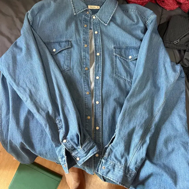 [BUNJANG] Node III Denim Shirt / Node III 데님 셔츠 청남방