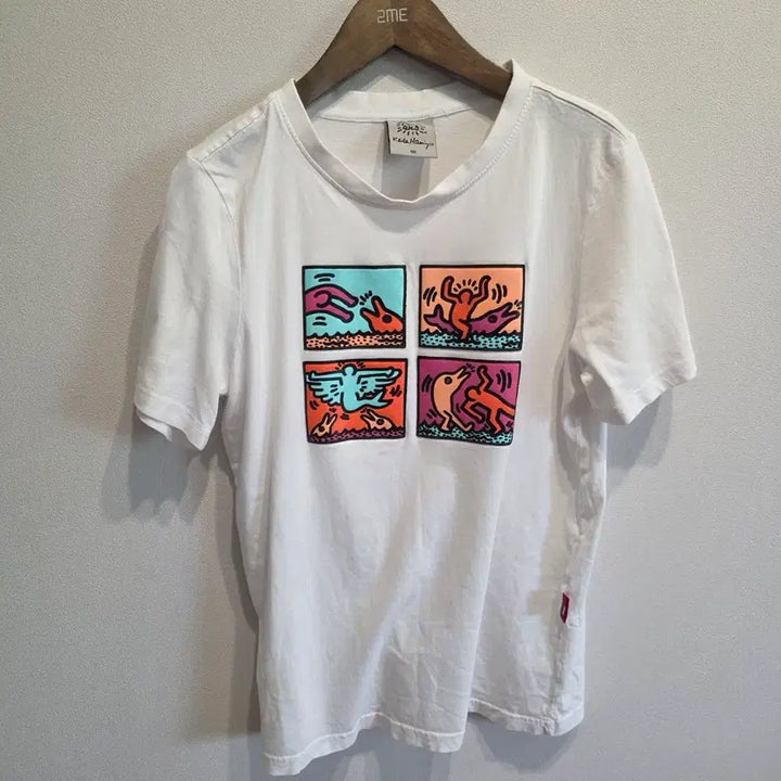 [BUNJANG] Keith Haring Graphic Print T-Shirt (Size 90) / 키스해링 반팔티 90