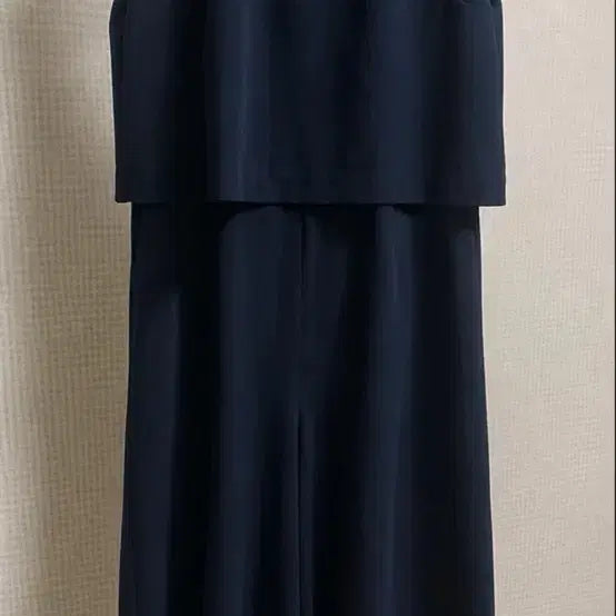 [BUNJANG] NAIN Navy Sleeveless Wide Jumpsuit / (급처)나인 네이비 민소매 와이드 점프수트 택포