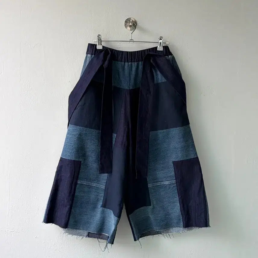 [BUNJANG] Collection Privée Patchwork Bending Denim Pants / 컬렉션 프리베 패치워크 밴딩 데님 팬츠 55-66