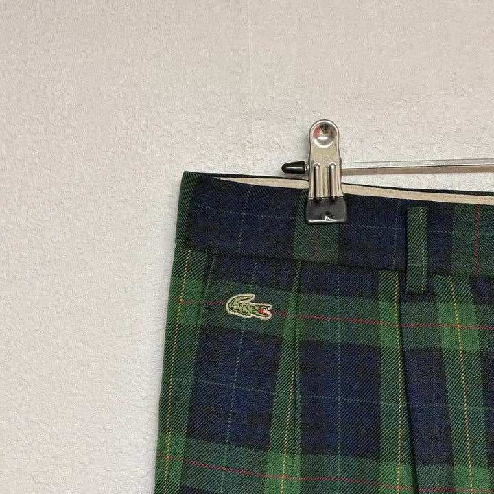 [BUNJANG] Lacoste Vintage Check Cotton Pants Size 90 / 라코스테 빈티지 체크 면바지 90
