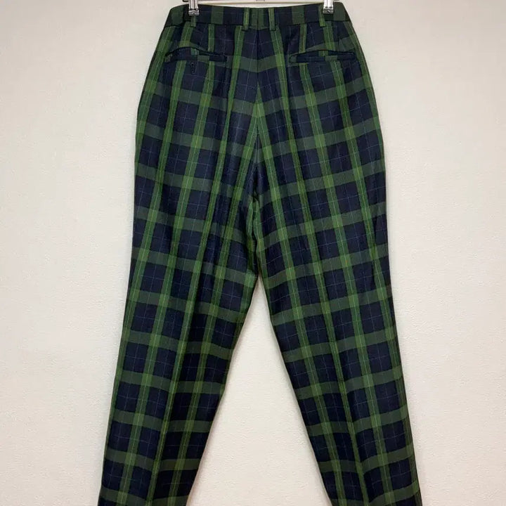 [BUNJANG] Lacoste Vintage Check Cotton Pants Size 90 / 라코스테 빈티지 체크 면바지 90