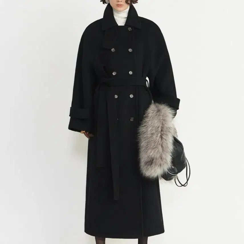 [BUNJANG] Gabrieli Premium Wool Cashmere Coat Black S / 가브리엘리 프리미엄 울캐시미어코트