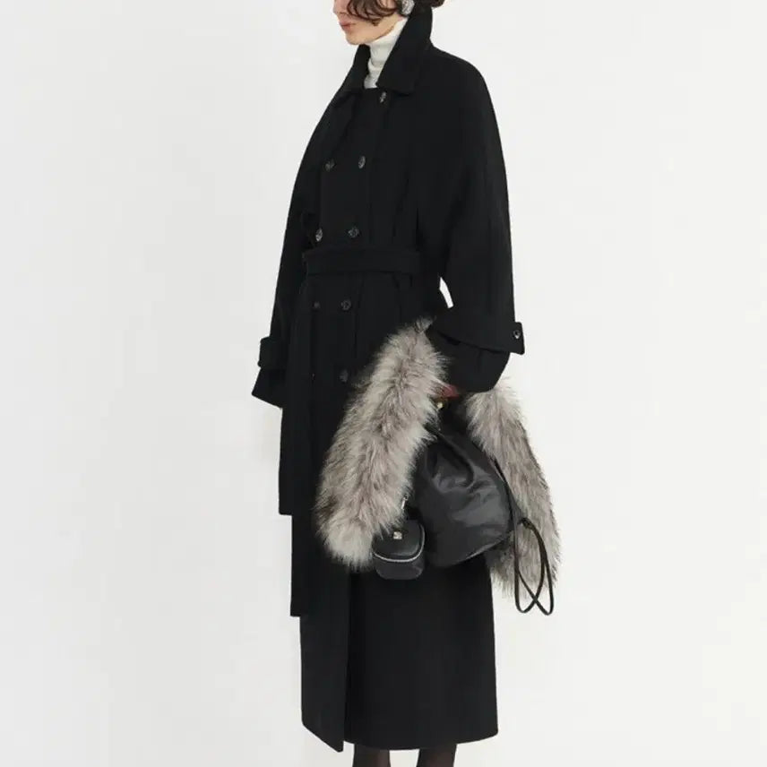 [BUNJANG] Gabrieli Premium Wool Cashmere Coat Black S / 가브리엘리 프리미엄 울캐시미어코트